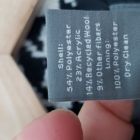 Houndstooth Blazer Jacket Wool Blend Size 6 Ann Taylor Boxy - Picture 7 of 7